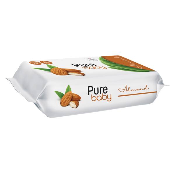 PURE BABY BADEM KOKULU ISLAK MENDİL 50 ADET