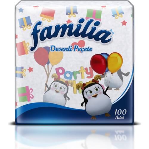 FAMİLİA KARMA DESEN PEÇETE 100 ADET