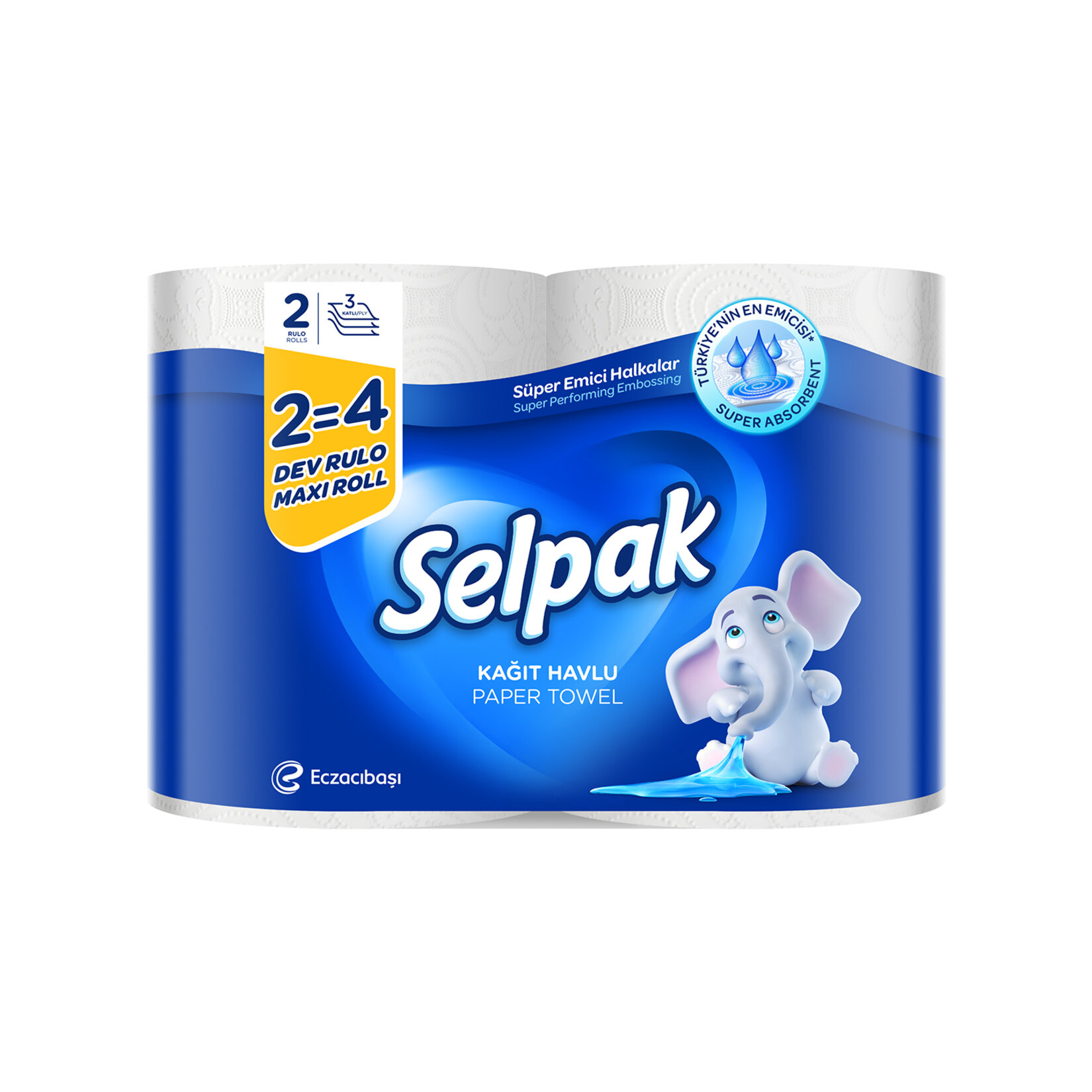 SELPAK DEV MAXI RULO HAVLU 2Lİ 