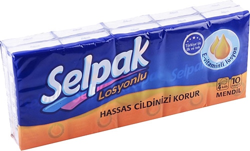 SELPAK LOSYONLU CEP MENDİL 10 ADET