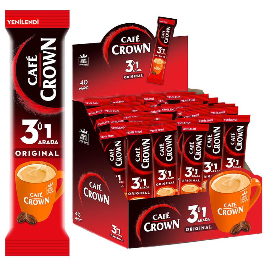 ÜLKER CAFE CROWN 3 Ü 1 ARADA ORIGINAL 17,5*10 ADET