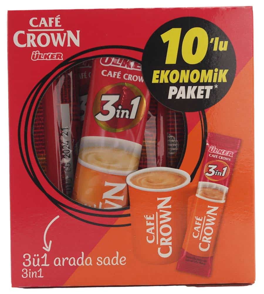ÜLKER CAFE CROWN 3Ü1 ARADA ACTION 10LU PAKET 