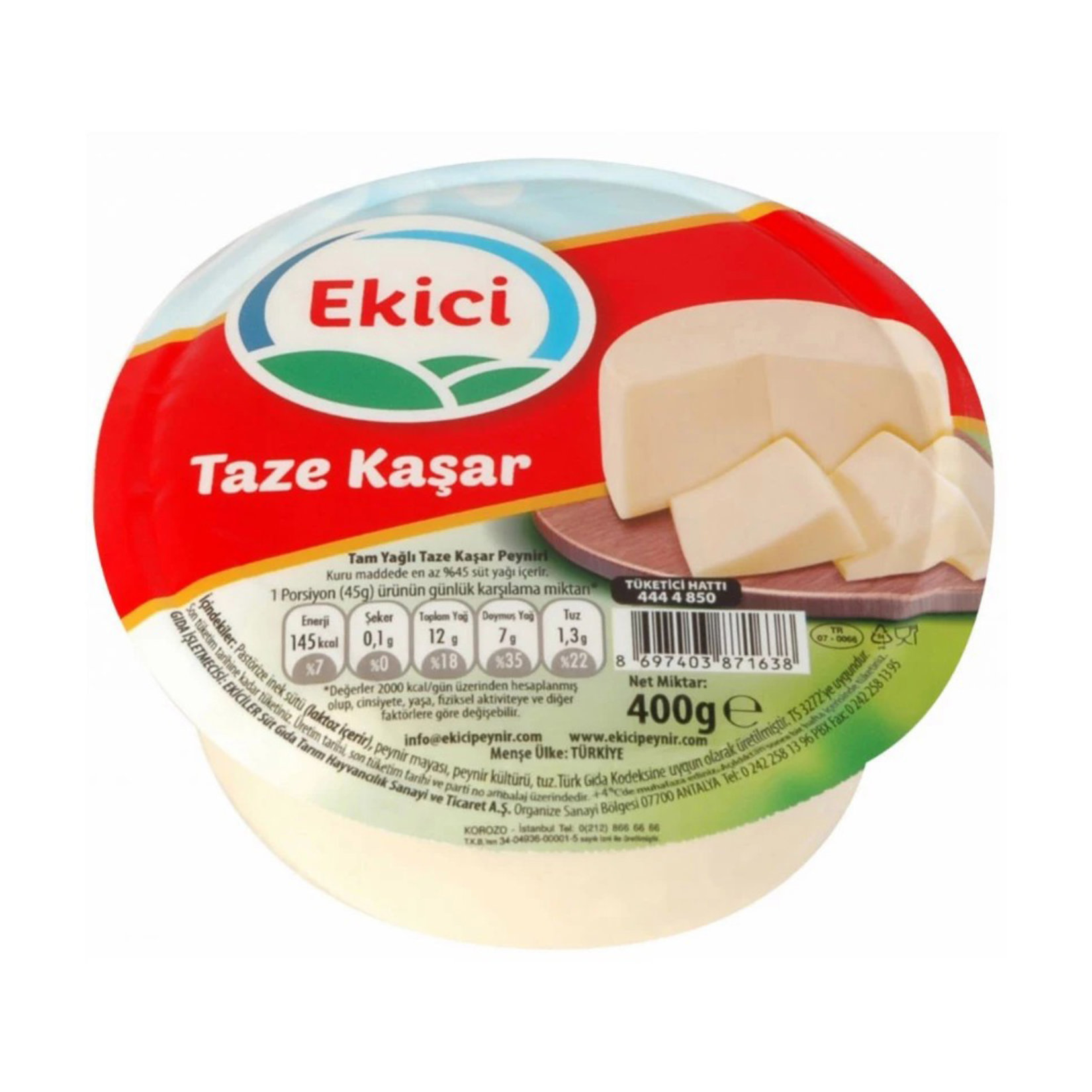 EKİCİ KAŞAR PEYNİRİ 400 G