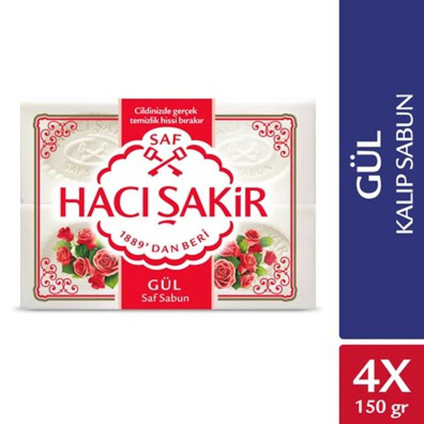 HACI ŞAKİR GÜL KALIP SABUN 150  GR