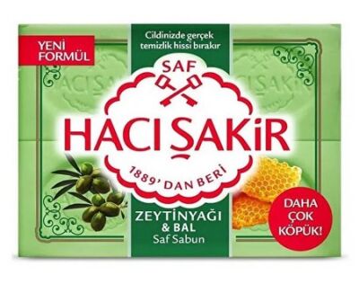 HACI ŞAKİR ZEYTİNYAĞLI & BAL SAF SABUN 4*150 GR