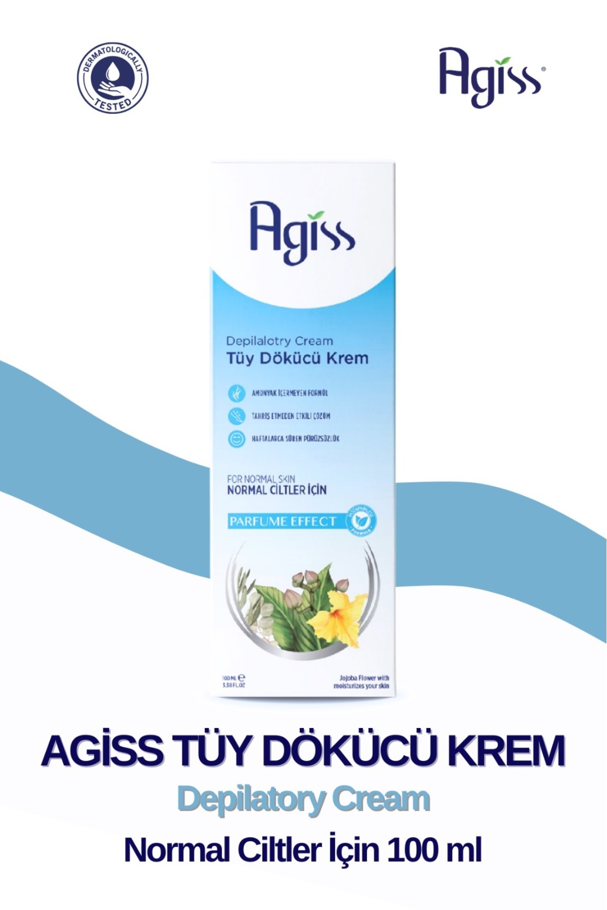 AGISS MAVİ KANTARON YAĞI TÜY DÖKÜCÜ KREM 100 ML