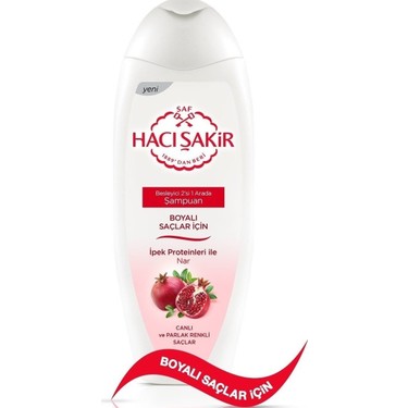 HACI ŞAKİR BOYALI SAÇLAR İÇİN NAR ŞAMPUAN 500 ML