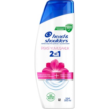 HEAD&SHOULDERS İPEKSİ YUMUŞAKLIK 2Sİ1 ARADA 300 ML