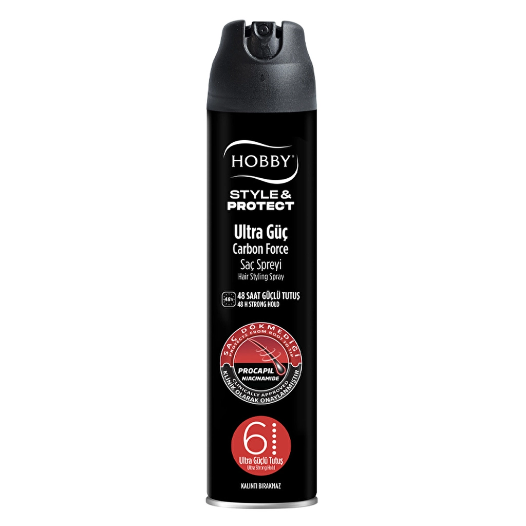 HOBBY ULTRA GÜÇ 6  SAÇ SPREYİ 250 ML