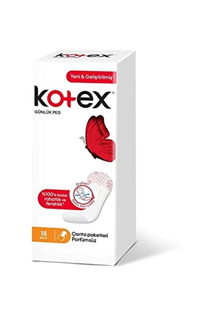 KOTEX FRESH GÜNLÜK PED 18 ADET