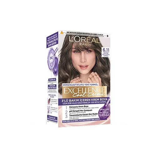 LOREAL PARİS 6.11 EKSTRA KÜLLÜ KOYU KUMRAL SAÇ BOYASI