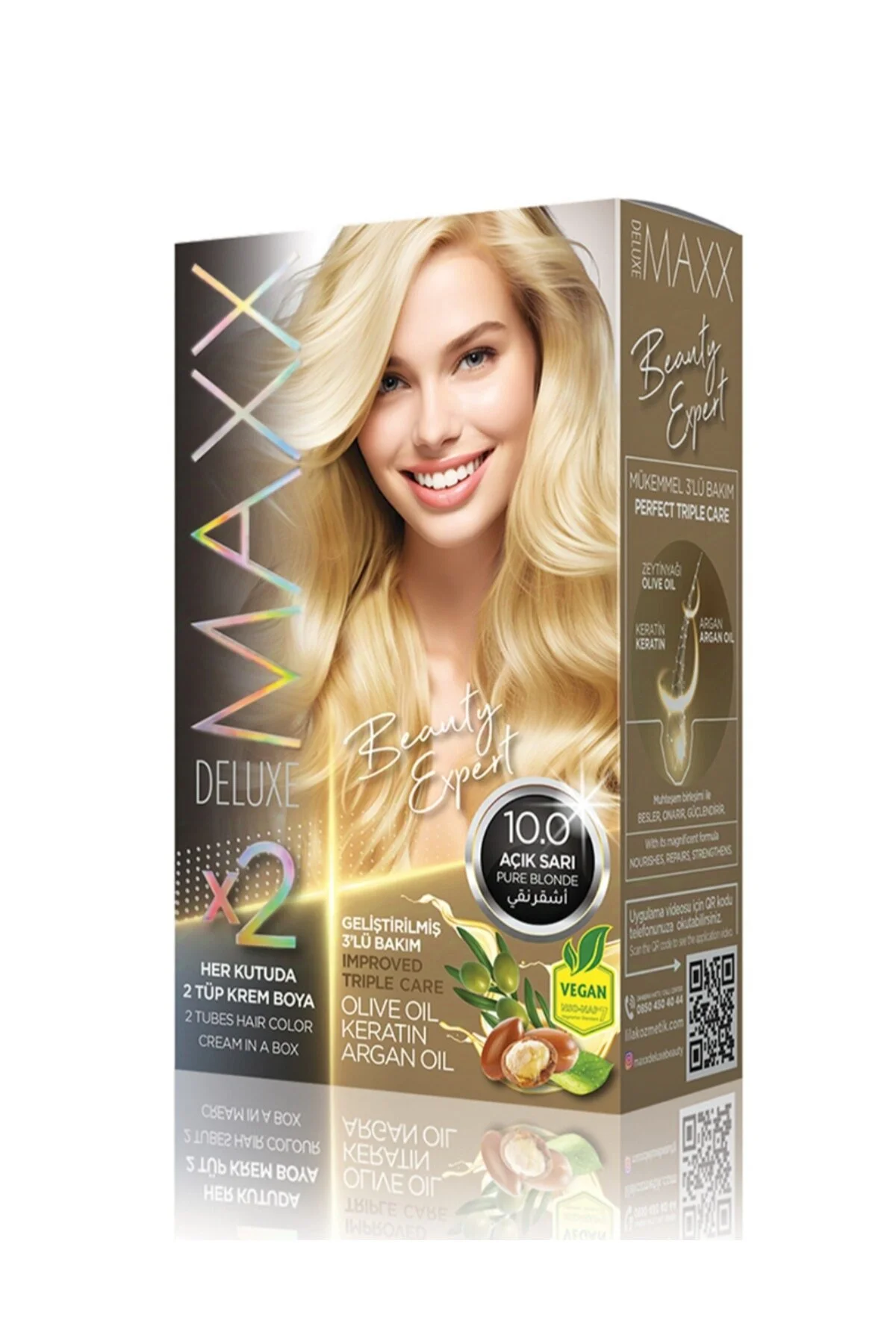 MAXX DELUXE 10.0 AÇIK SARI SAÇ BOYASI