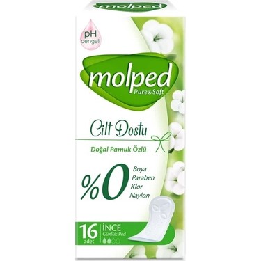 MOLPED PURE & SOFT GÜNLÜK İNCE 16 ADET