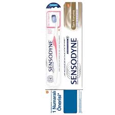 SENSODYNE TAM KORUMA VE BEYAZLATICI DİŞ MACUNU DİŞ FIRÇASI HEDİYELİ