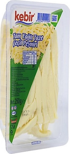 KEBİR TAM YAĞLI ÇEÇİL PEYNİRİ 200 GR 