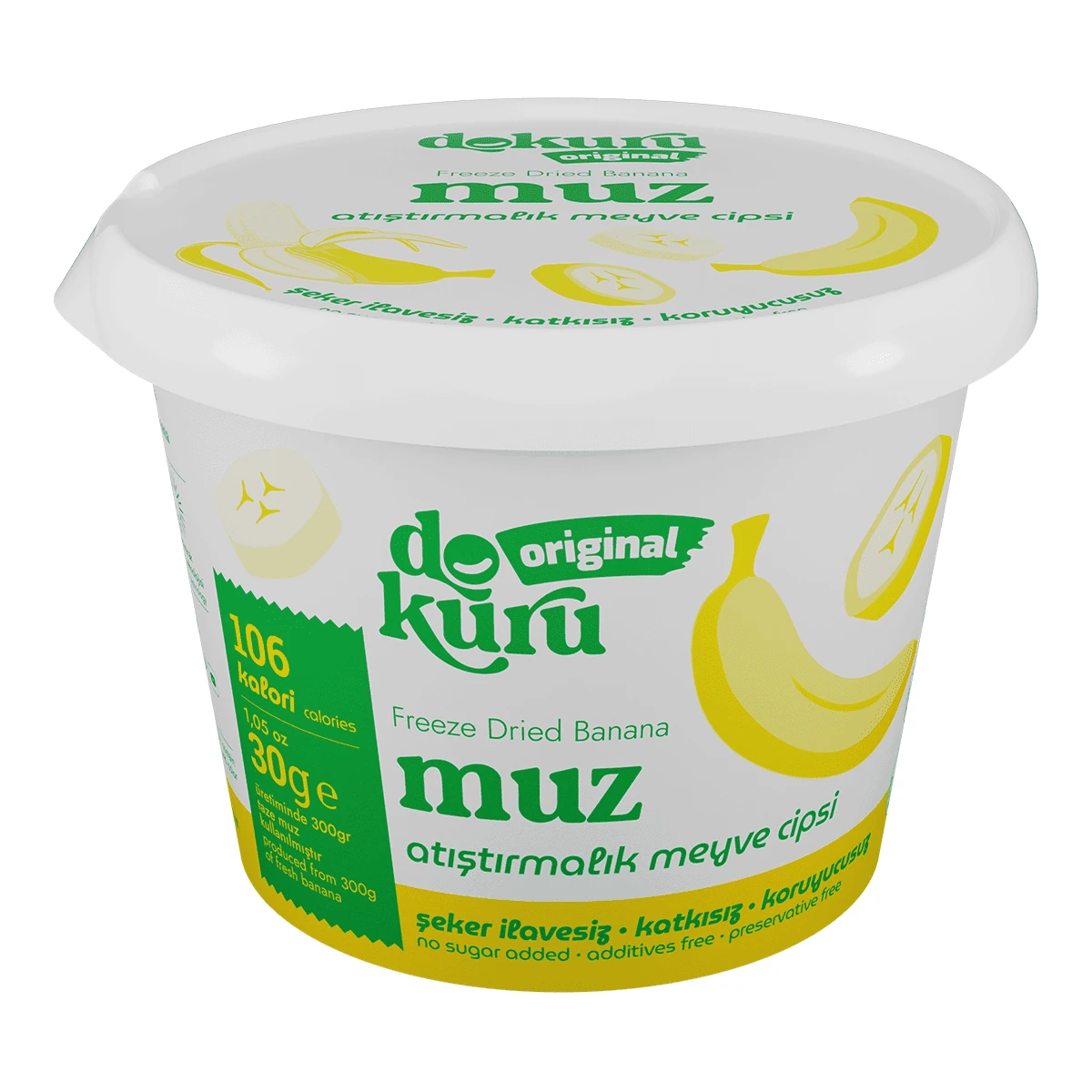DOKURU MUZ  KURU MEYVE CİPSİ 30 GR
