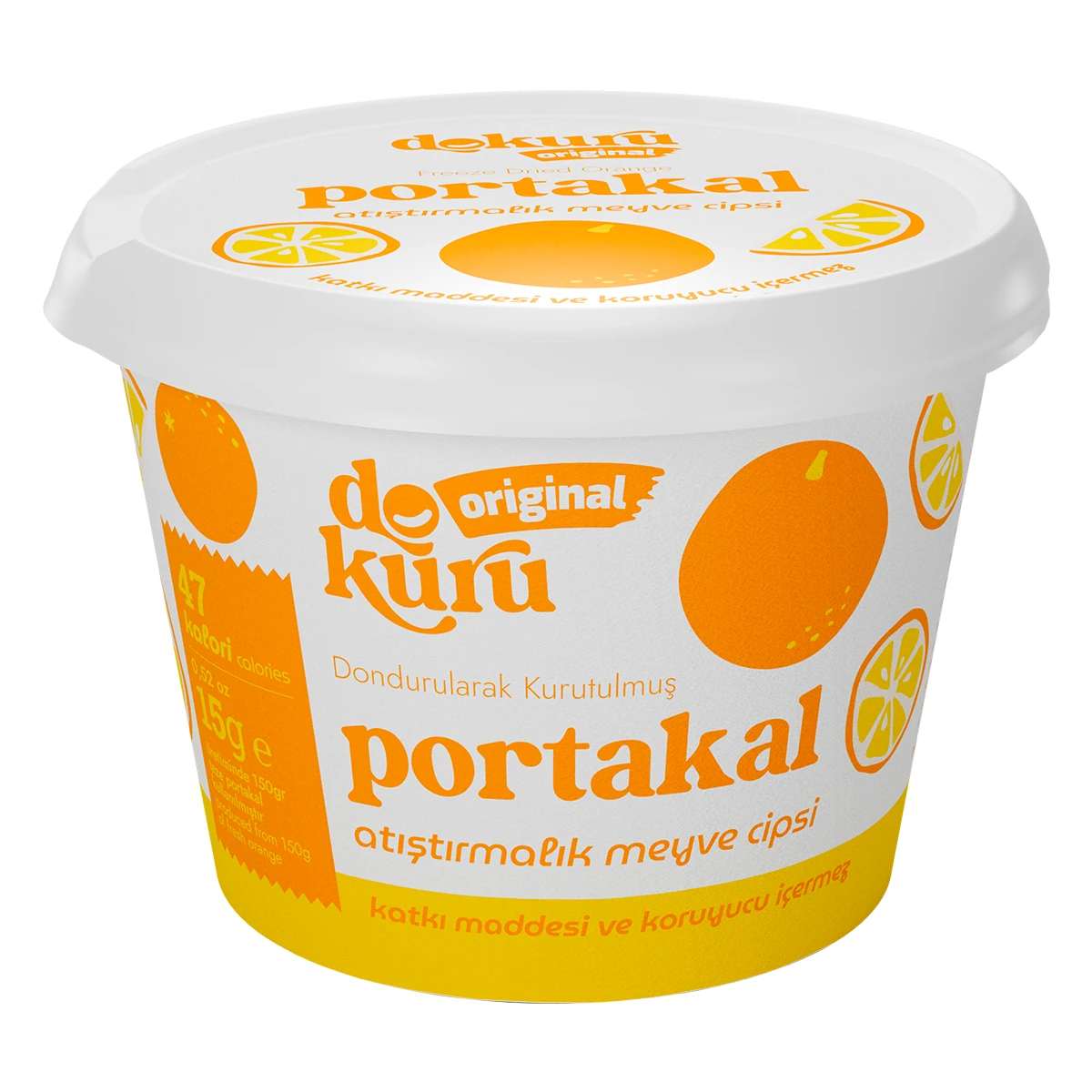 DOKURU PORTAKAL KURU MEYVE CİPSİ 15 GR