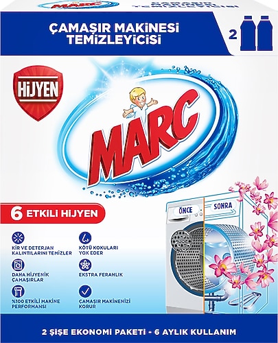 MARC ÇAMAŞIR MAKİNESİ TEMİZLEYİCİ 2*250 ML