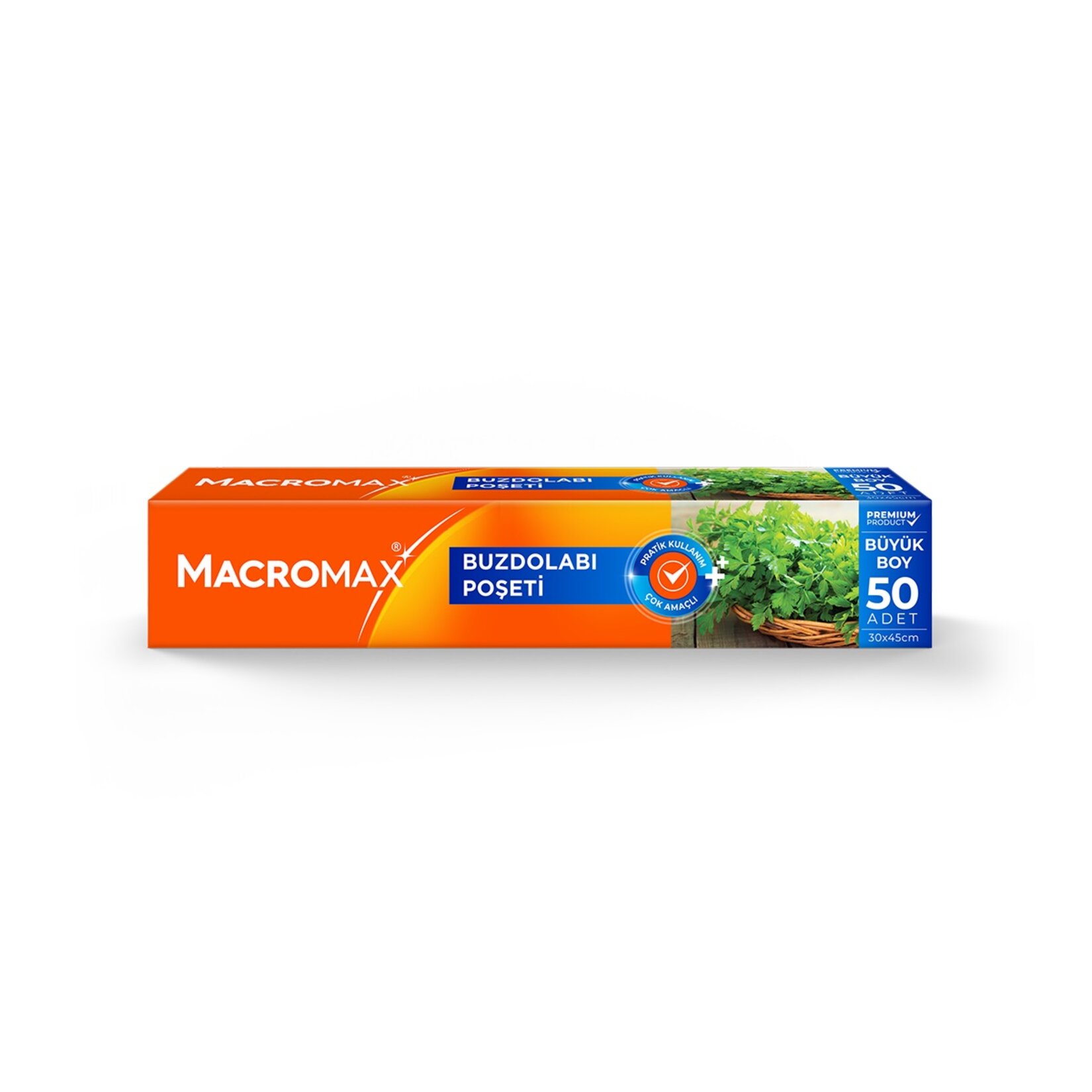 MACROMAX BÜYÜK BOY BUZDOLABI POŞETİ 50 ADET