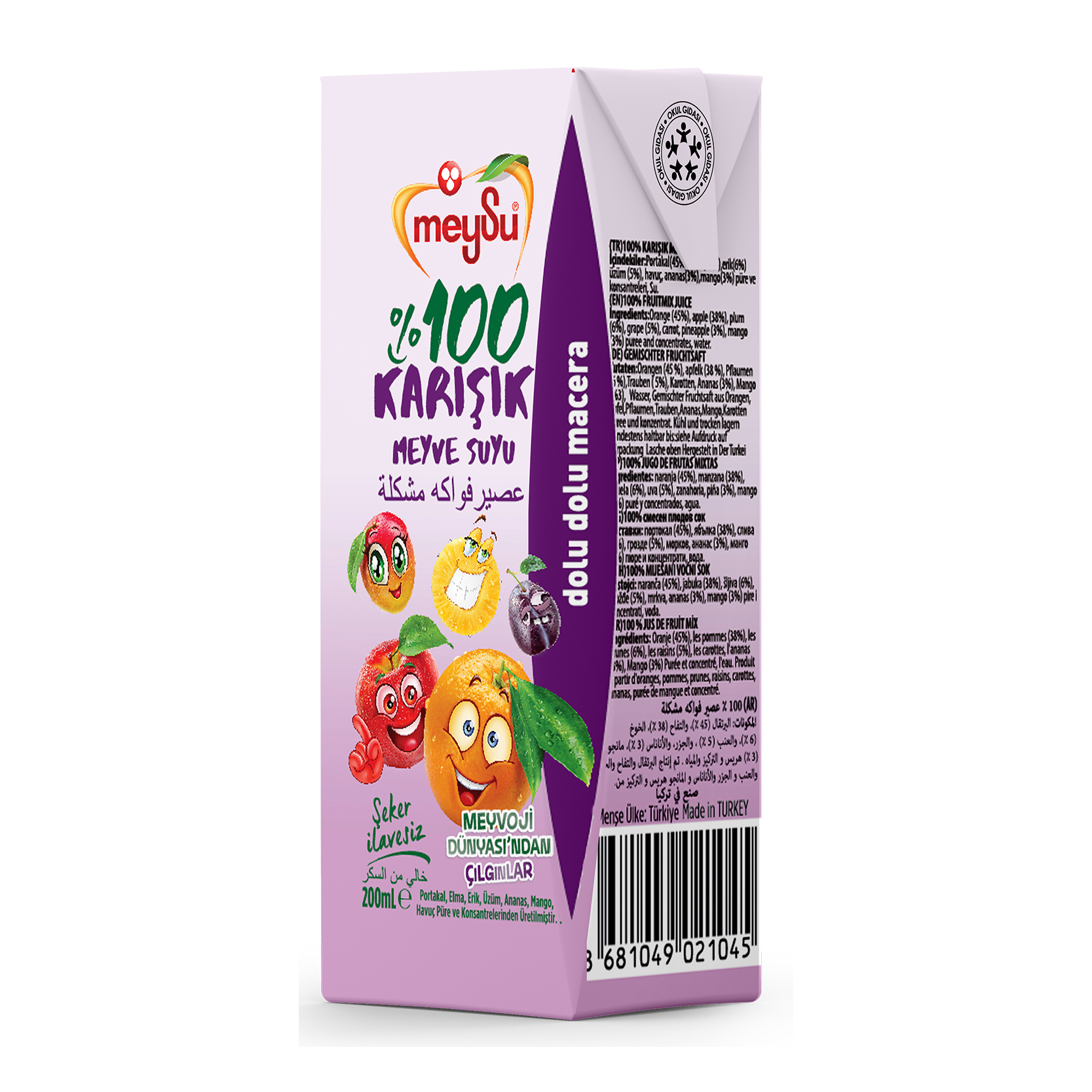 MEYSU KARIŞIK MEYVELİ İÇECEK 200 ML