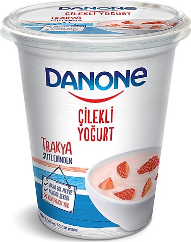 DANONE ÇİLEKLİ MEYVELİ YOĞURT  400 GR