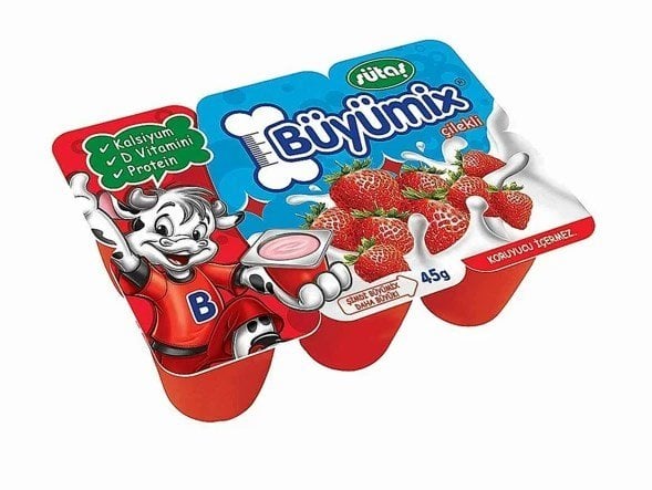 SÜTAŞ BÜYÜMİX ÇİLEKLİ 6 ADET