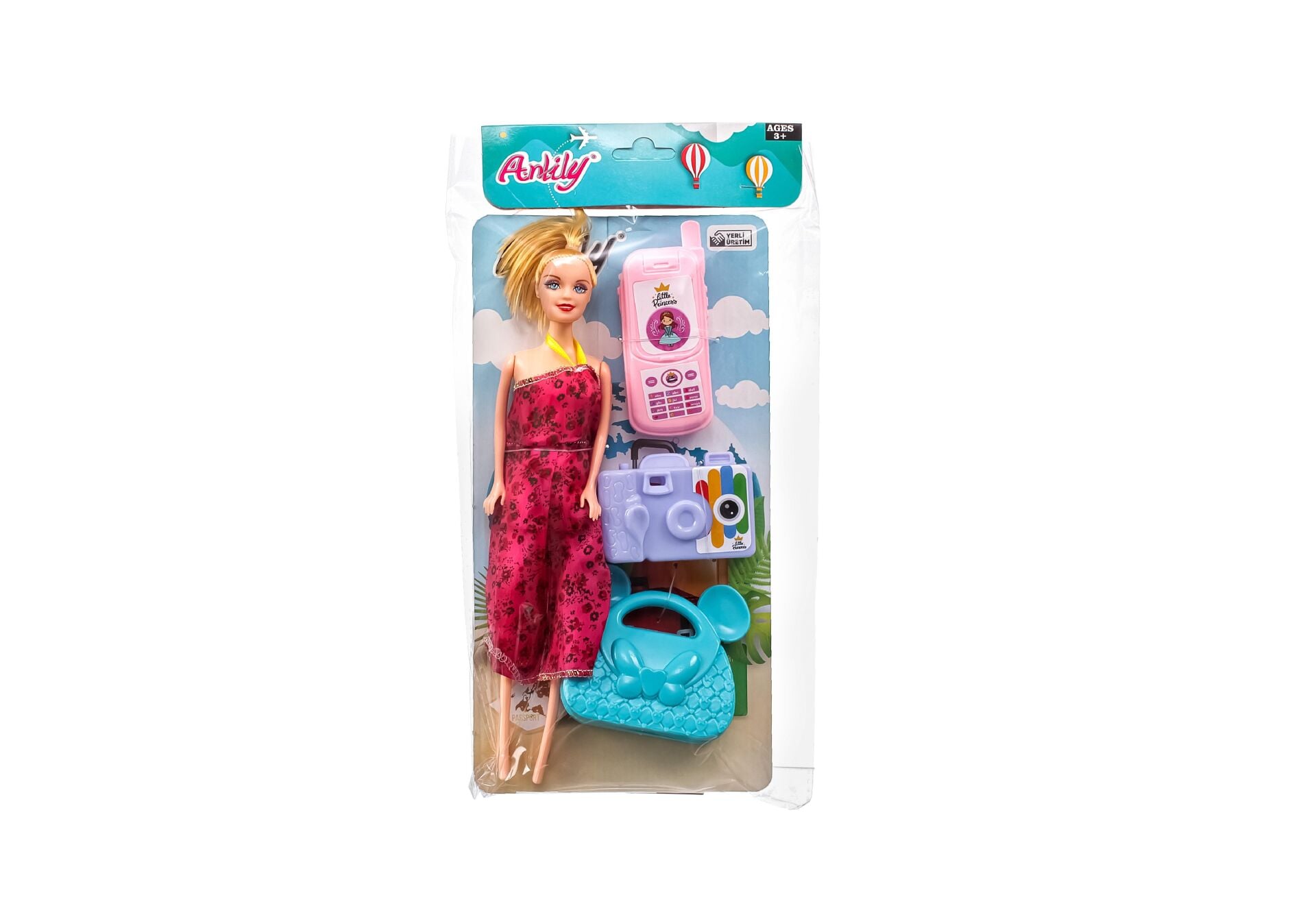 OYD ANLILY POŞETTE TELEFONLU FOTO MAKİNALI BEBEK 02446