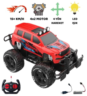 UZAKTAN KUMANDALI ŞARJLI 30 KM HIZ YAPAN JEEP SH091-680B