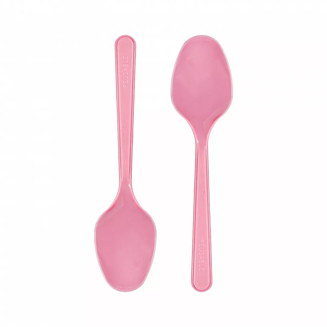 PİKNİK PARTİ LUX PEMBE  KAŞIK 10  ADET