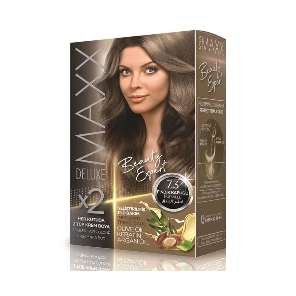 MAXX DELUXE 7.3 FINDIK KABUĞU SAÇ BOYASI