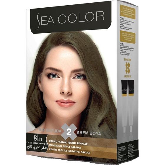 SEA COLOR 8.1 KÜLLÜ AÇIK KUMRAL SAÇ BOYASI