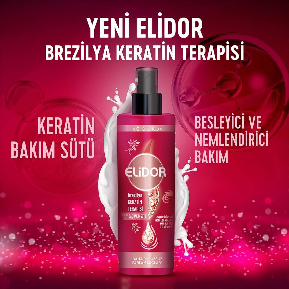 ELİDOR BREZİLYA KERATİN TERAPİSİ SAÇ BAKIM SÜTÜ 200 ML