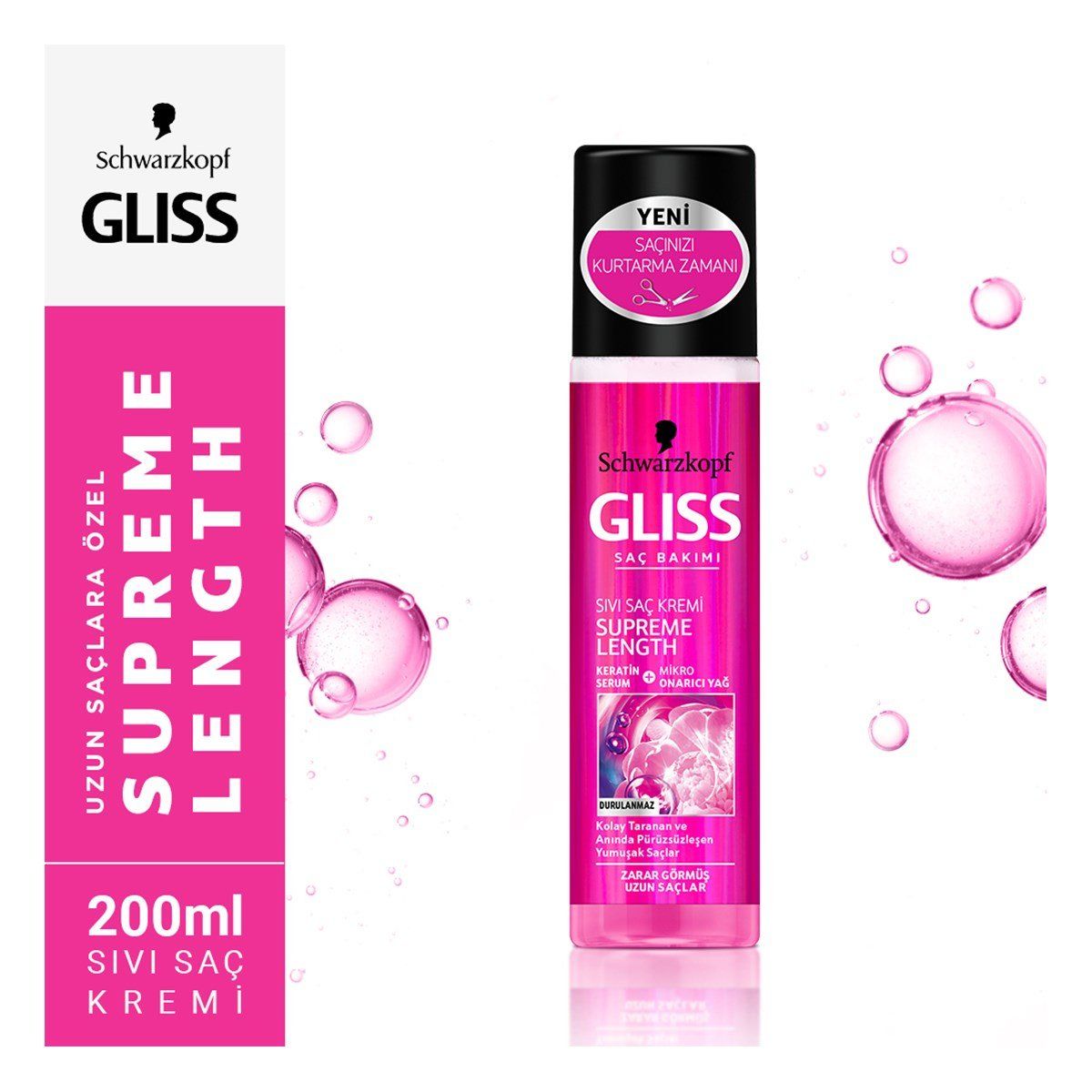 SCHWARZKOPF GLISS KORUYUCU SIVI SAÇ BAKIM KREMİ 200 ML