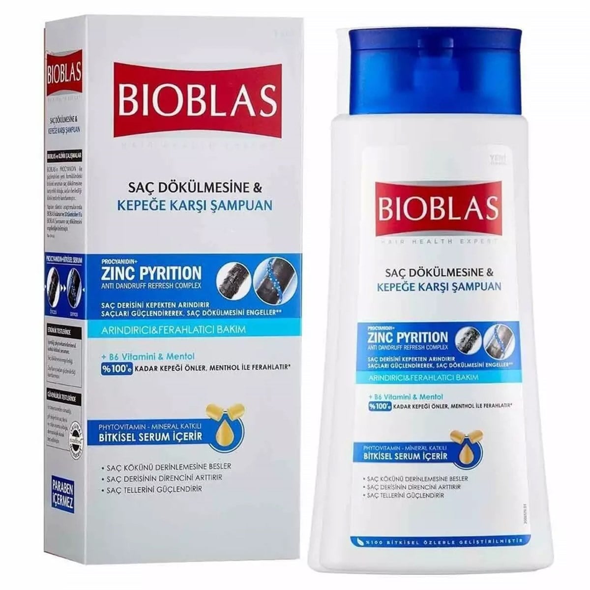BIOBLAS SAÇ DÖKÜLMESİNE VE KEPEĞE KARŞI ŞAMPUAN 360 ML