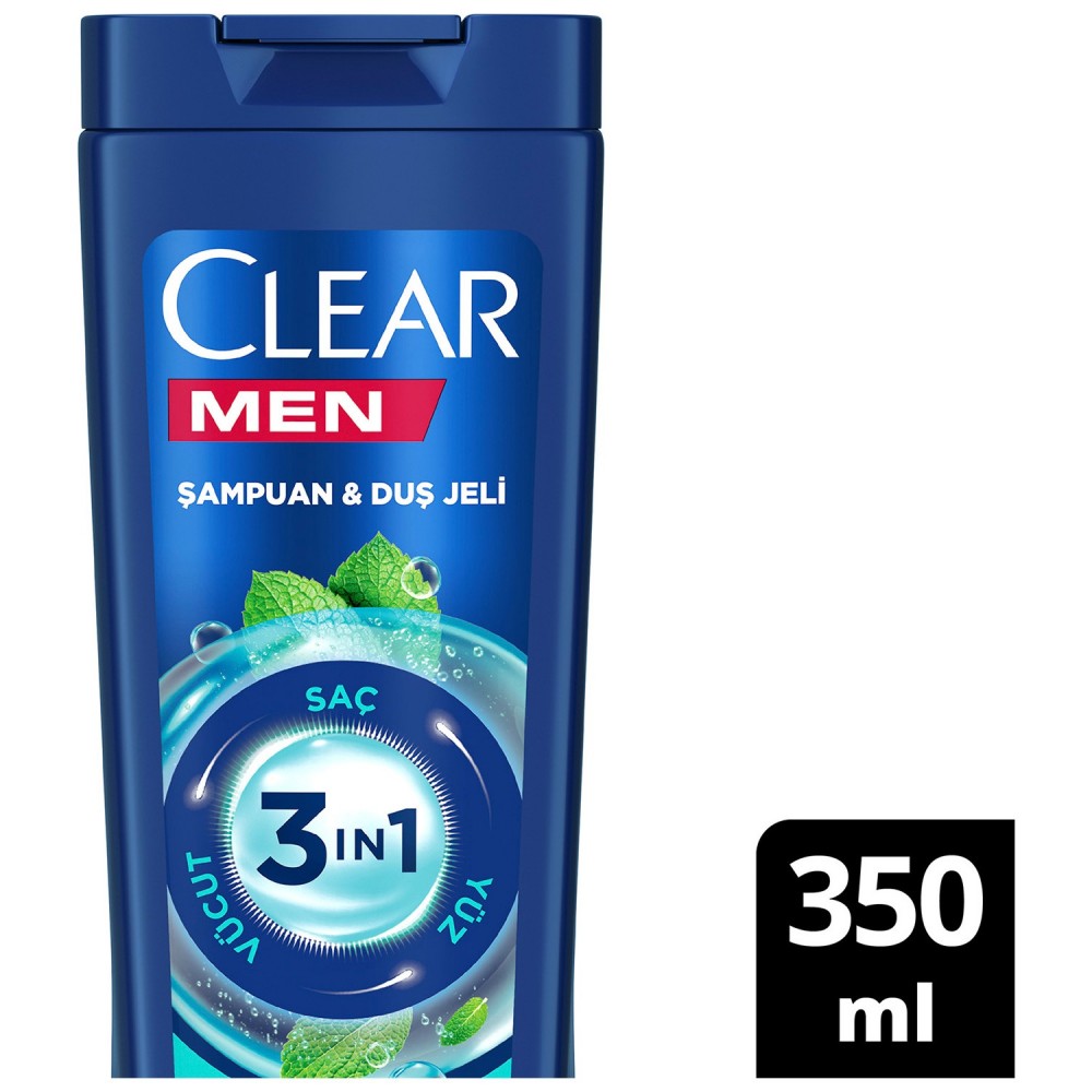 CLEAR 3 IN 1 MENTOL ŞAMPUAN 350 ML