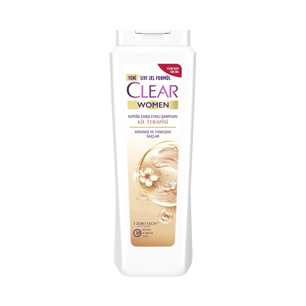 CLEAR KADINLAR İÇİN  KİL TERAPİSİ ŞAMPUAN 350 ML