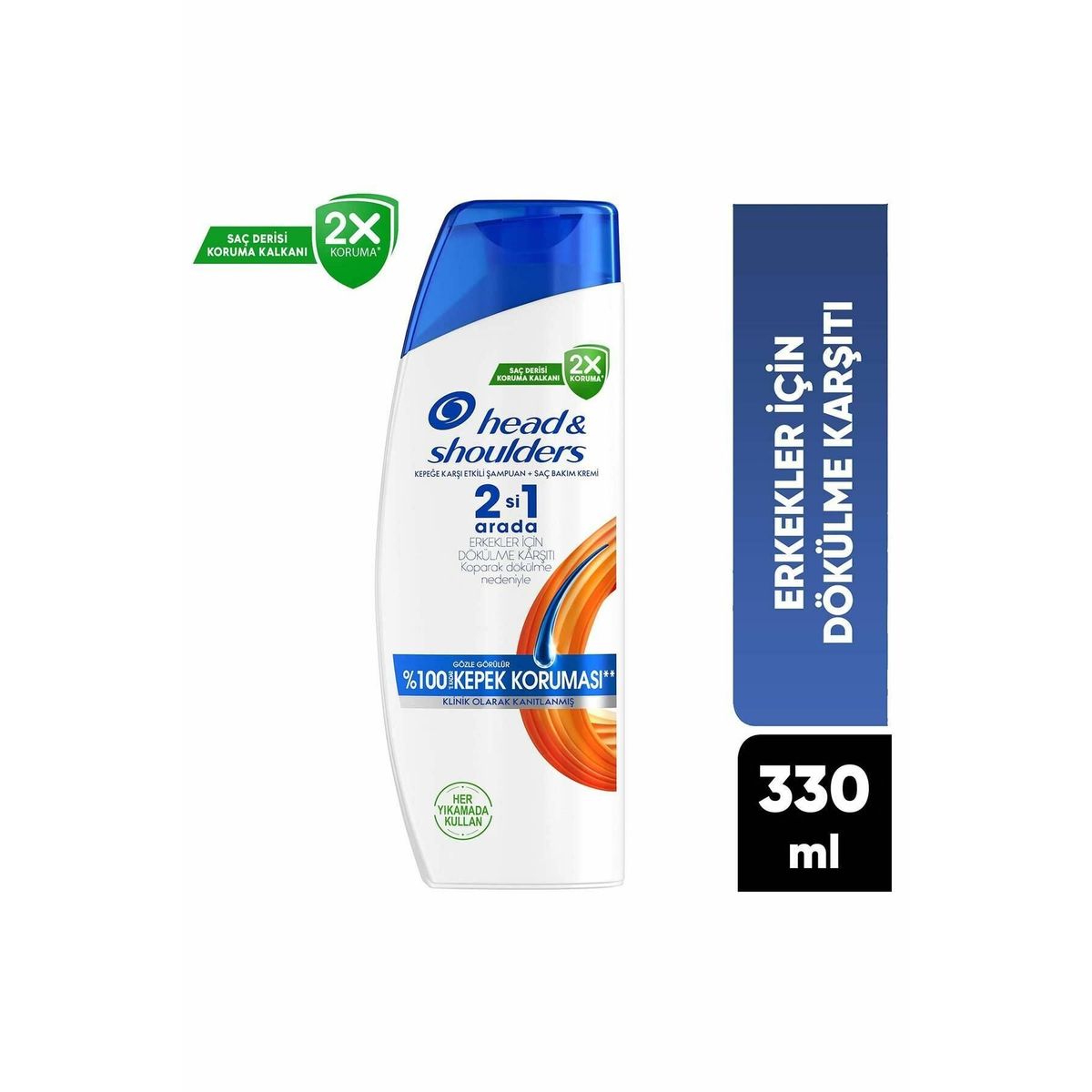 HEAD&SHOULDERS 2 Sİ 1 ARADA ERKEKLER İÇİN DÖKÜLME KARŞITI 300 ML