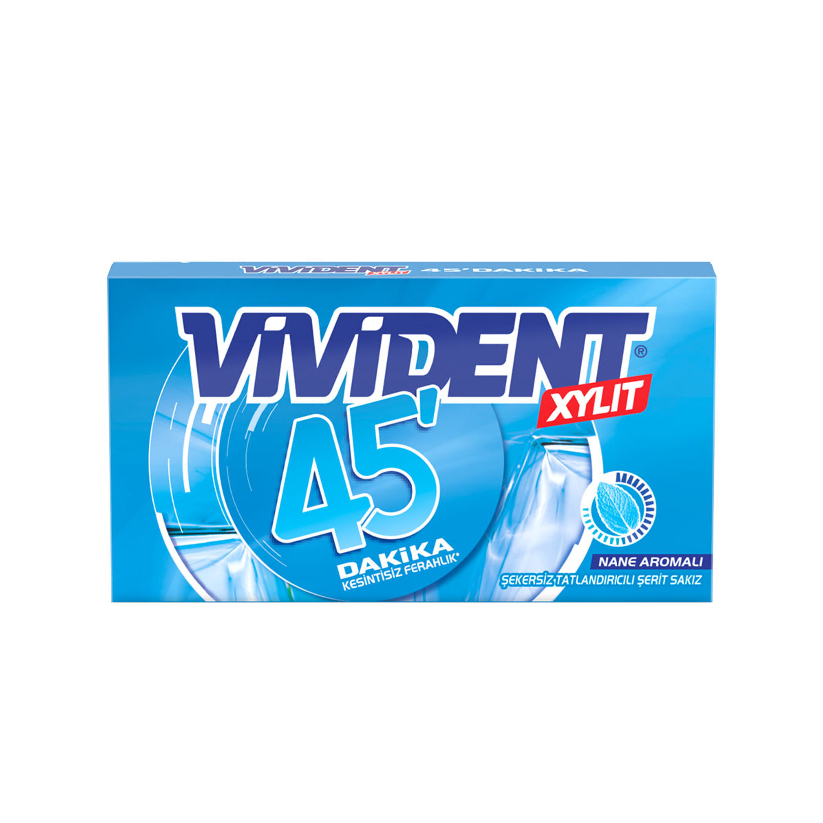 VİVİDENT XYLIT 45 DK NANE AROMALI SAKIZ 26 GR
