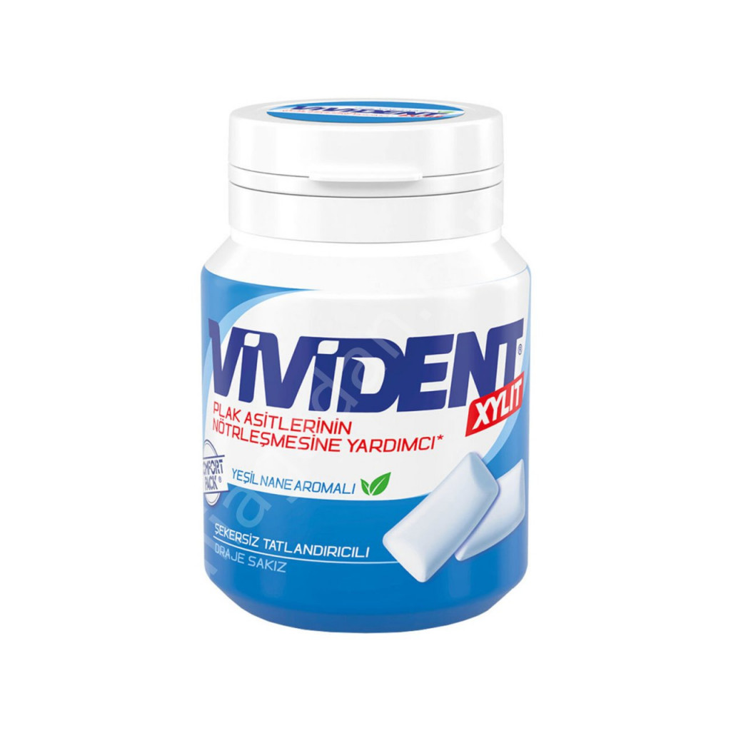 VIVIDENT XYLIT YEŞİL NANE AROMALI SAKIZ 67 GR
