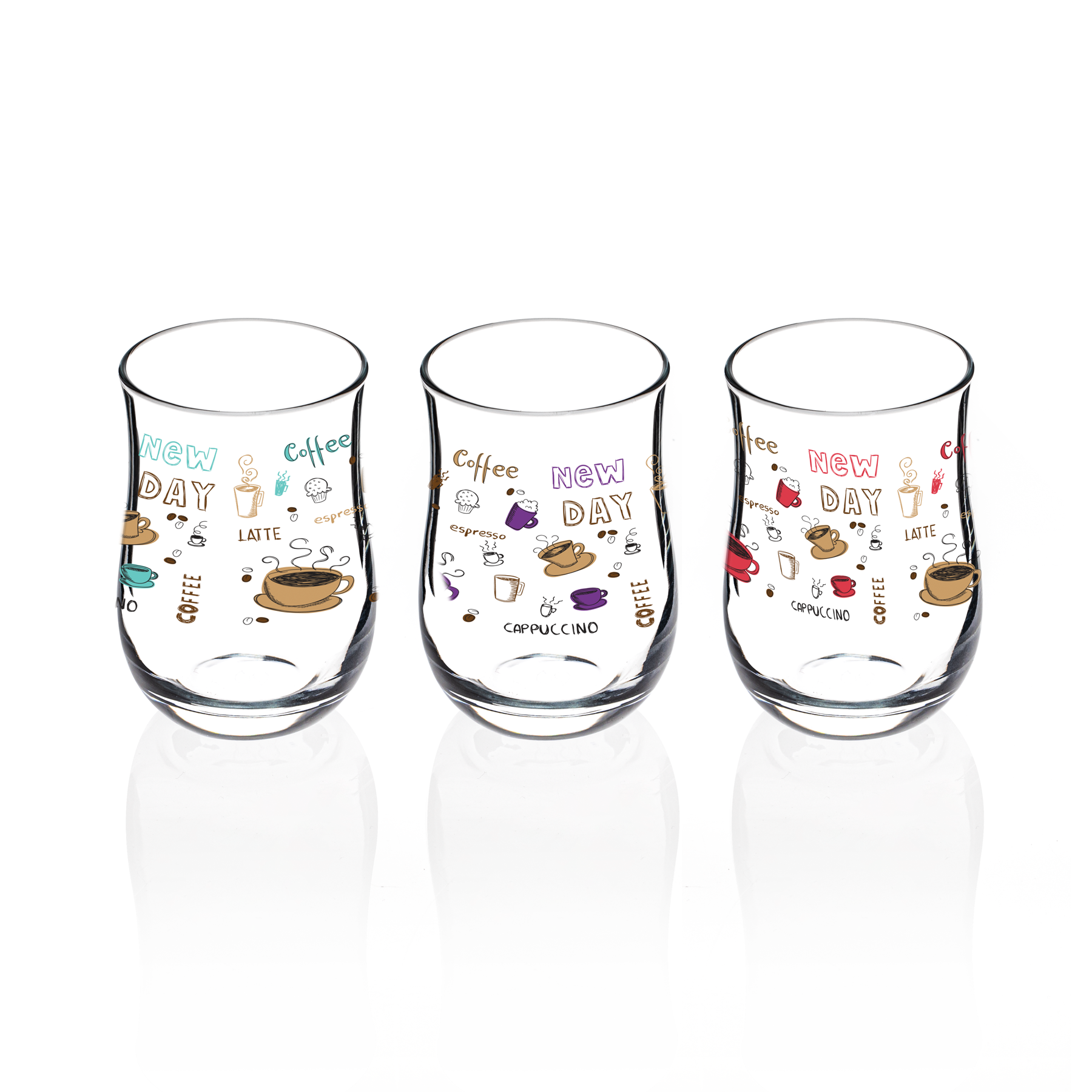 SIGMA GLASS BASKILI BARDAK 3 LÜ