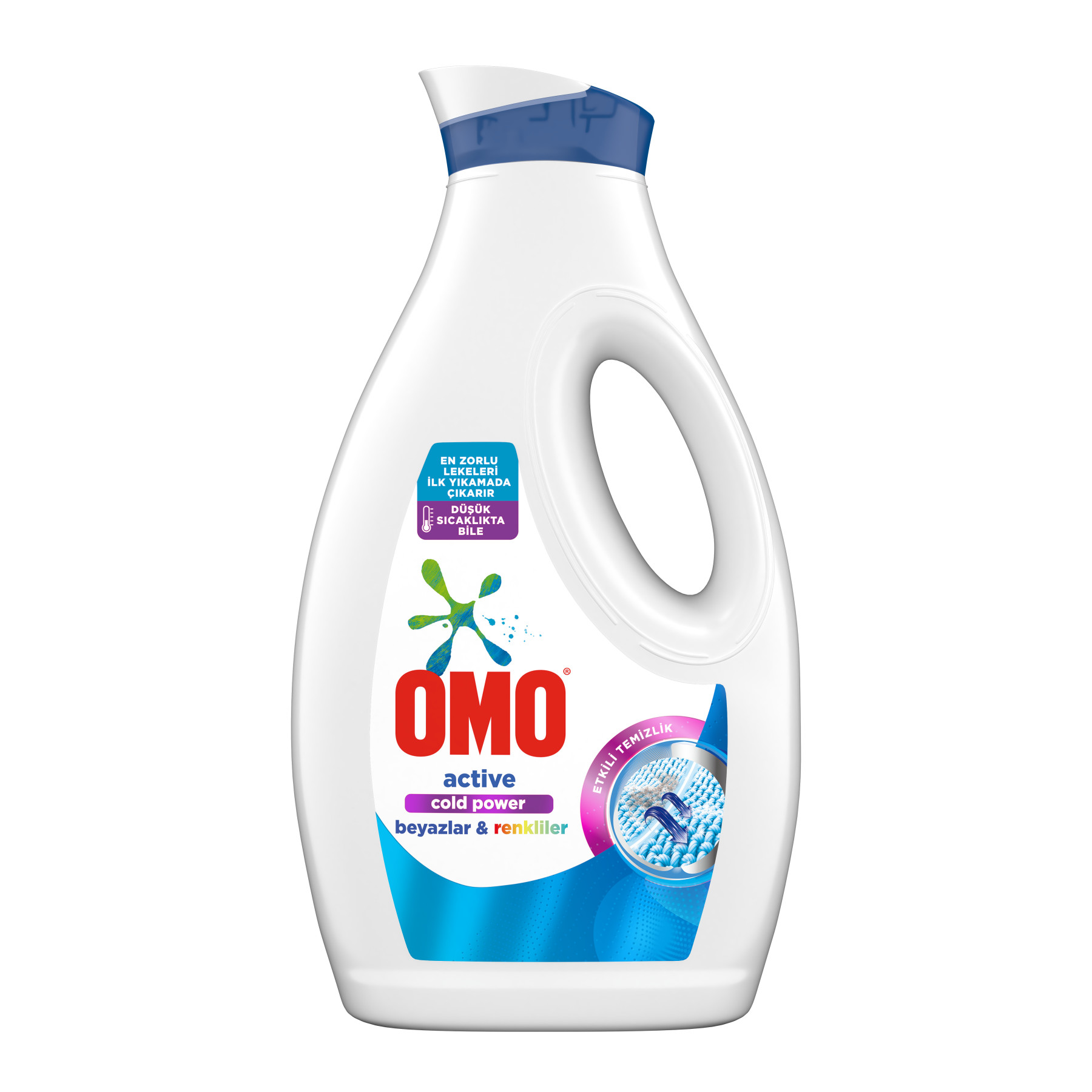 OMO ACTIVE FRESH COLD POWER BEYAZLAR  İÇİN SIVI DETERJAN 1500 ML