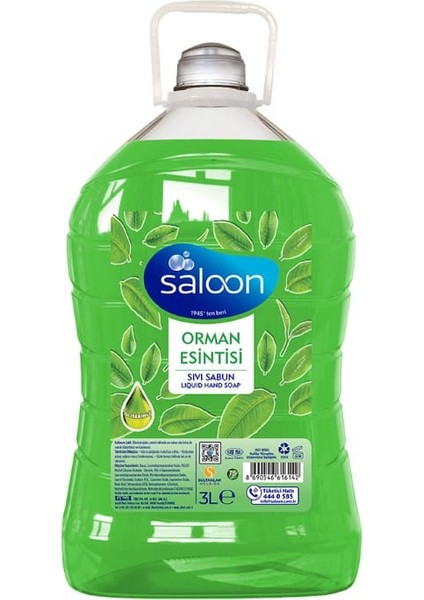 SALOON ORMAN ESİNTİSİ SIVI SABUN 3 LT