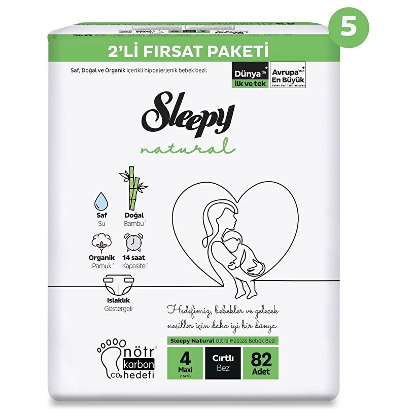 SLEEPY BEBEK BEZİ NATURAL FIRSAT 2Lİ (4) 