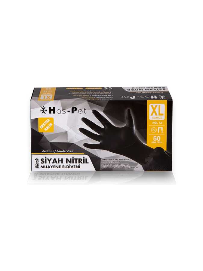SLIMFIT GLOVE  PUDRASIZ BLACK  L / XL 100 ADET