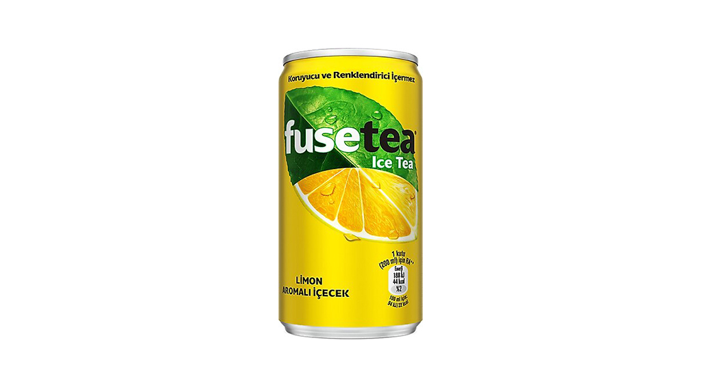 FUSETEA LİMON AROMALI 200 ML TENEKE