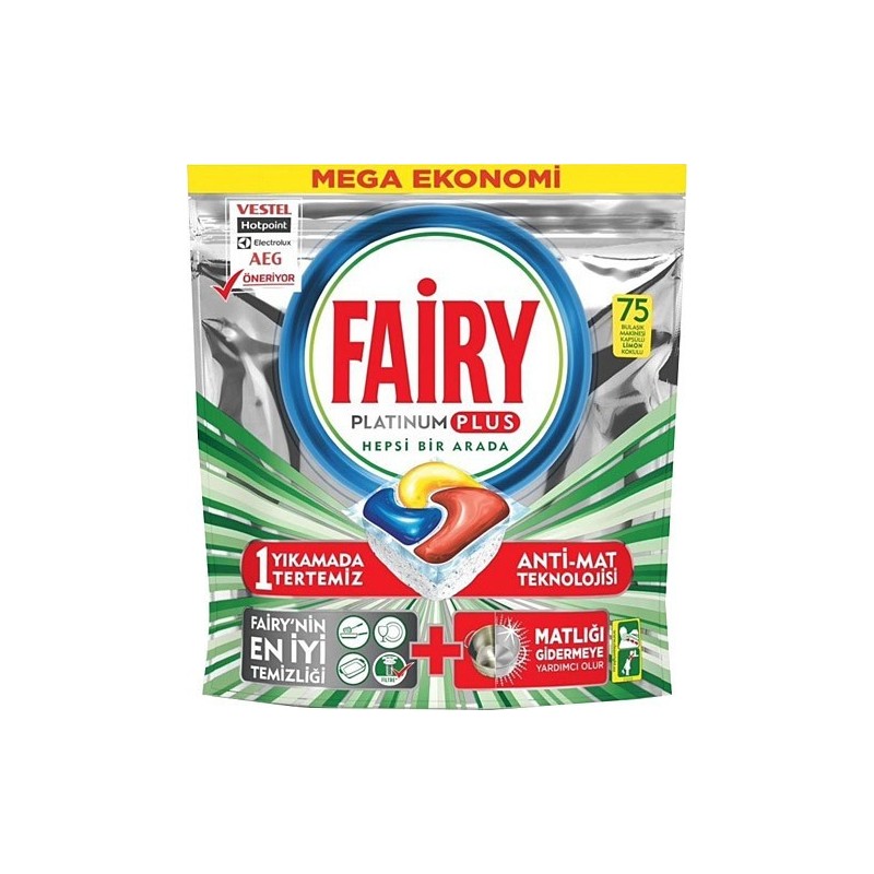 FAİRY PLATINUM BULAŞIK TABLETİ 75 ADET
