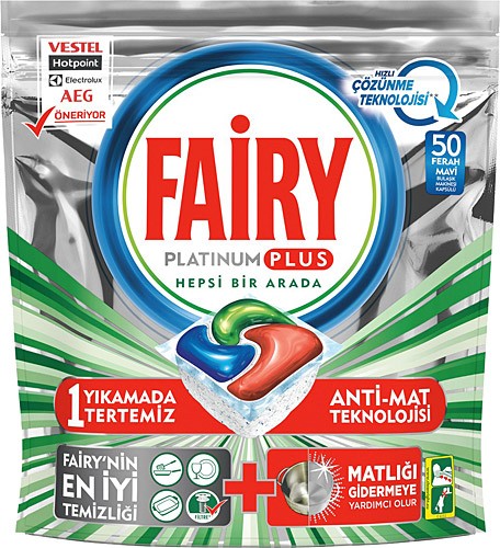 FAİRY PLATIUM BULAŞIK TABLETİ 50 ADET