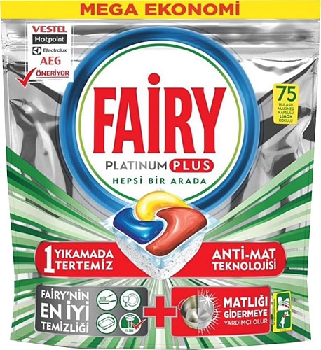 FAİRY PLATIUM PLUS BULAŞIK TABLETİ  22 ADET