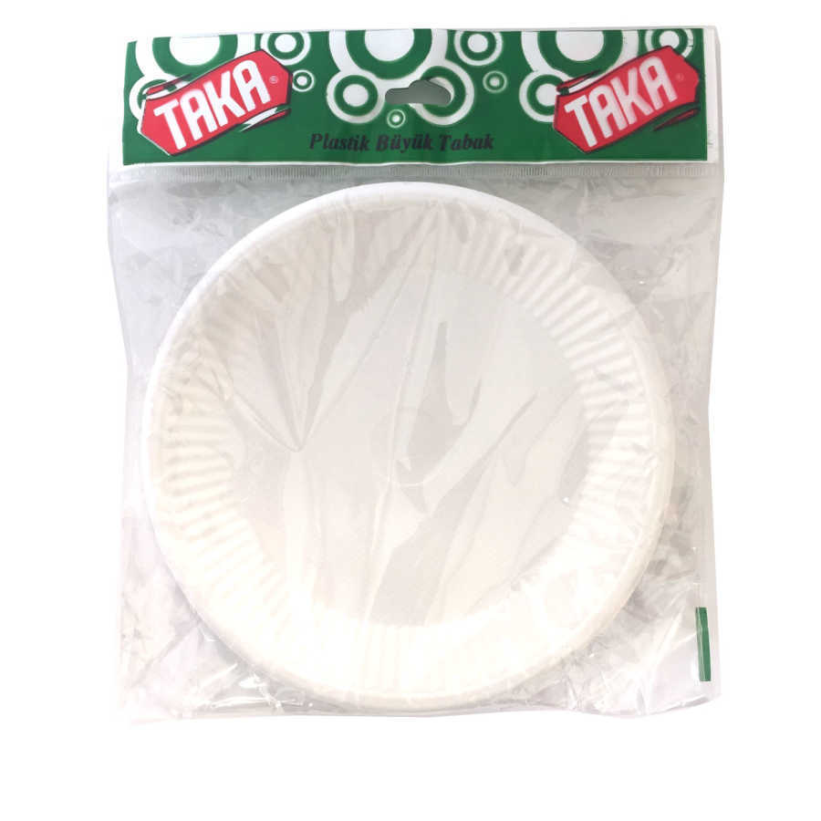 TAKA PLASTİK TABAK BÜYÜK 10 ADET