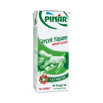 PINAR SÜT TAM YAĞLI   %3,3 200 ML